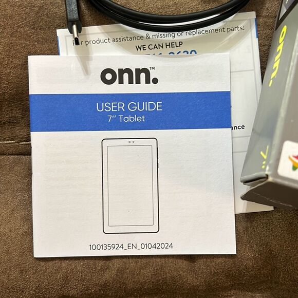onn. 7" Tablet, 32GB, (2024 Model) - Indigo. Powered by Android. NWT - Picture 6 of 11
